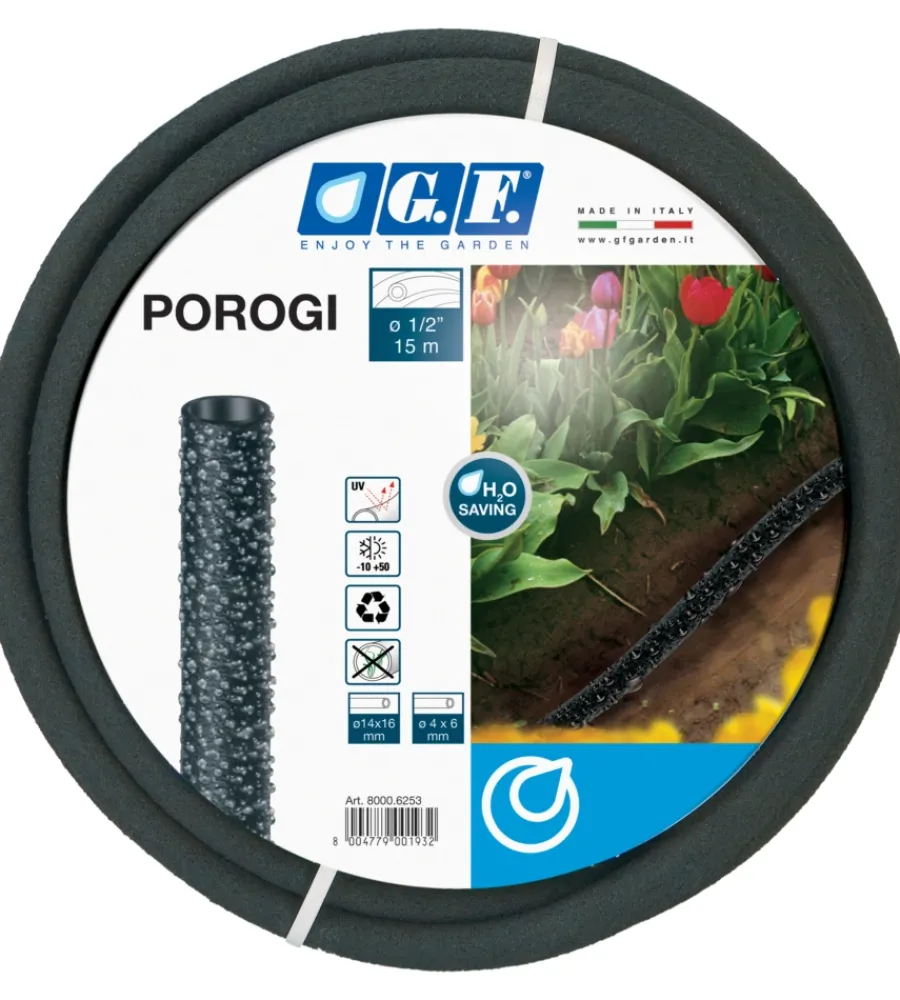 Irrigazione-G.F. Tubo poroso con diametro 1/2 pollici - 15 metri.