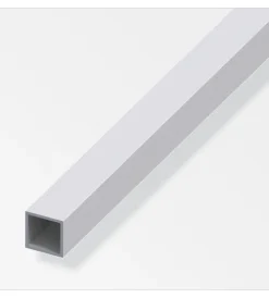 Ferramenta Per Mobili E Infissi-Alfer aluminium Tubo quadrato alluminio arg  10x10x1,0  1 metro.