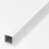 Alfer aluminium Officina E Garage|Tubo quadrato da 23,5 mm in pvc bianco - 1 metro.