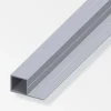 Ferramenta Per Mobili E Infissi-Alfer aluminium Tubo quadrato 19.5x37,5 alluminio naturale - 1 metro.