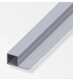Ferramenta Per Mobili E Infissi-Alfer aluminium Tubo quadrato 29x15,5 in alluminio naturale - 1 metro.