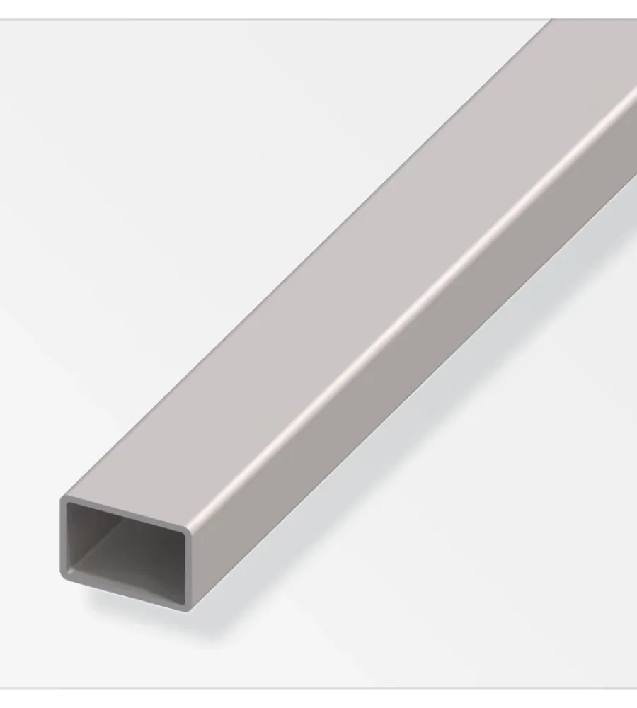 Ferramenta Per Mobili E Infissi-Alfer aluminium Tubo quadrato 40x27x1 alluminio naturale - 1 metro.
