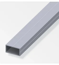 Ferramenta Per Mobili E Infissi-Alfer aluminium Tubo rettangolare 15.5x27.5 alluminio naturale - 1 metro.