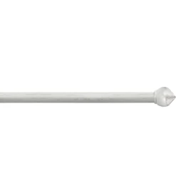 Tessile D'Arredo|Tubo tenda in acciaio colore avorio oro estensibile da 120 a 210 cm. con terminale a bulbo