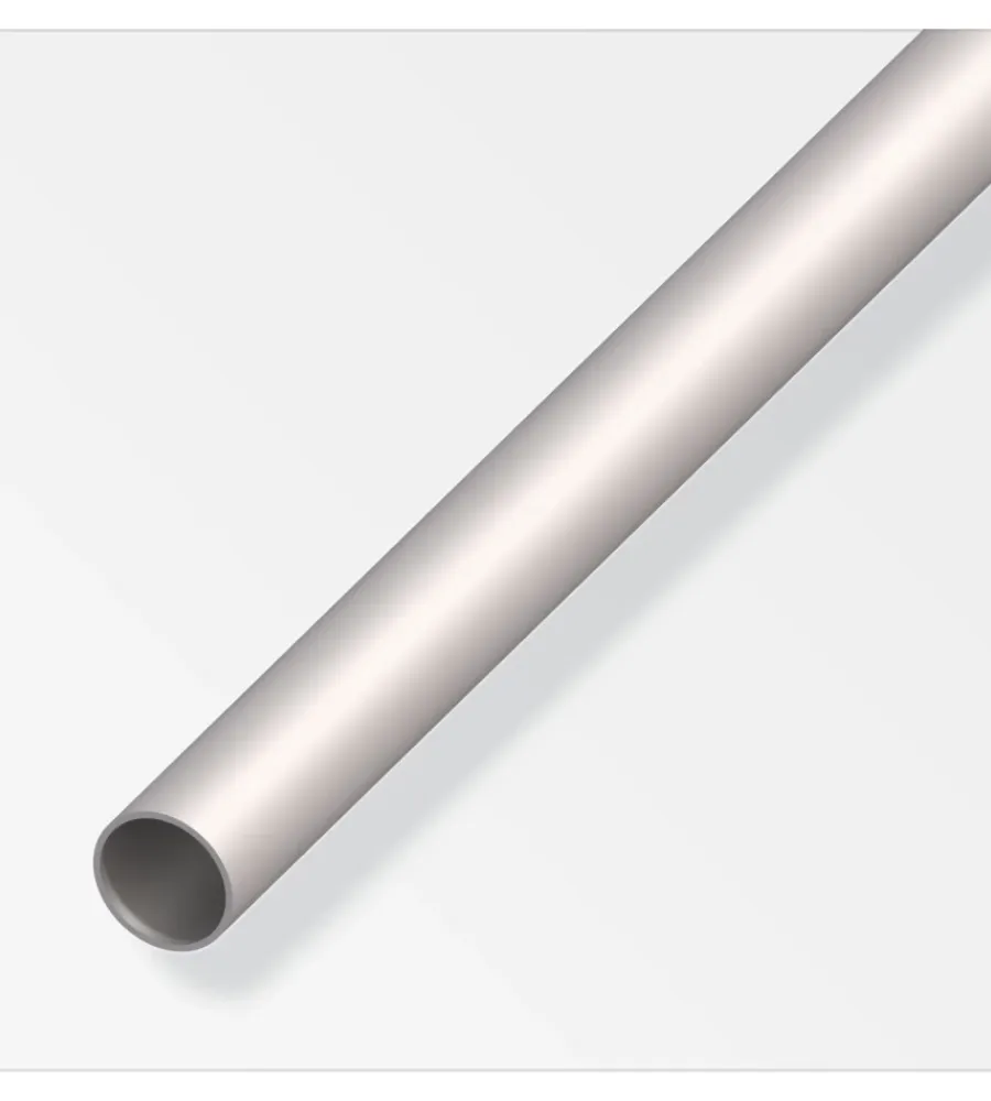 Ferramenta Per Mobili E Infissi-Alfer aluminium Tubo tondo 6x1 acciaio - 1 metro.