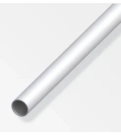Ferramenta Per Mobili E Infissi-Alfer aluminium Tubo tondo 20x1 alluminio arg - 1 metro.