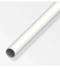 Ferramenta Per Mobili E Infissi-Alfer aluminium Tubo tondo 19.5x1 pvc bia - 1 metro.