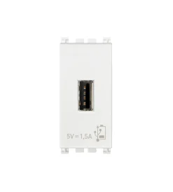 Serie Civili- Unita alimentazione usb 1m 5v1.5a bianco arke - vimar