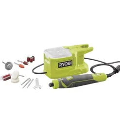 Ryobi Miniutensili|Utensile rotativo compatto a batteria "rrt18-0" 18v, solo corpo macchina