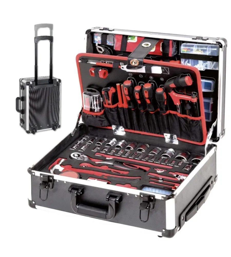 Set Valigette Con Accessori-Ribimex Valigetta trolley con utensili composta da 356 pezzi