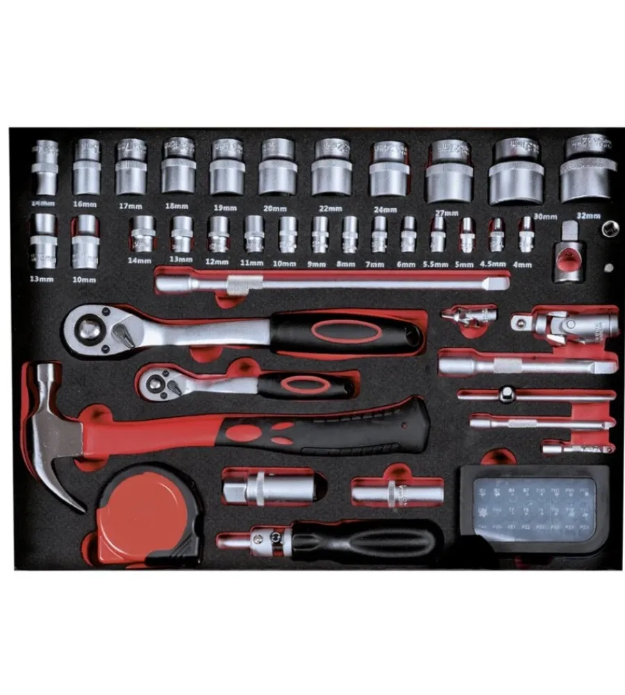 Set Valigette Con Accessori-Ribimex Valigetta trolley con utensili composta da 356 pezzi