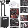 Officina E Garage|Valigia trolley con attrezzi 318 pezzi, 38x22x52,5 cm