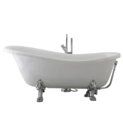 Outlet Vasca da bagno "carezza" bianca, 167x75,2x64,3 cm Ceramiche E Accessori