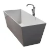 Ceramiche E Accessori- Vasca da bagno "como" bianco lucido, 157x71x56 cm