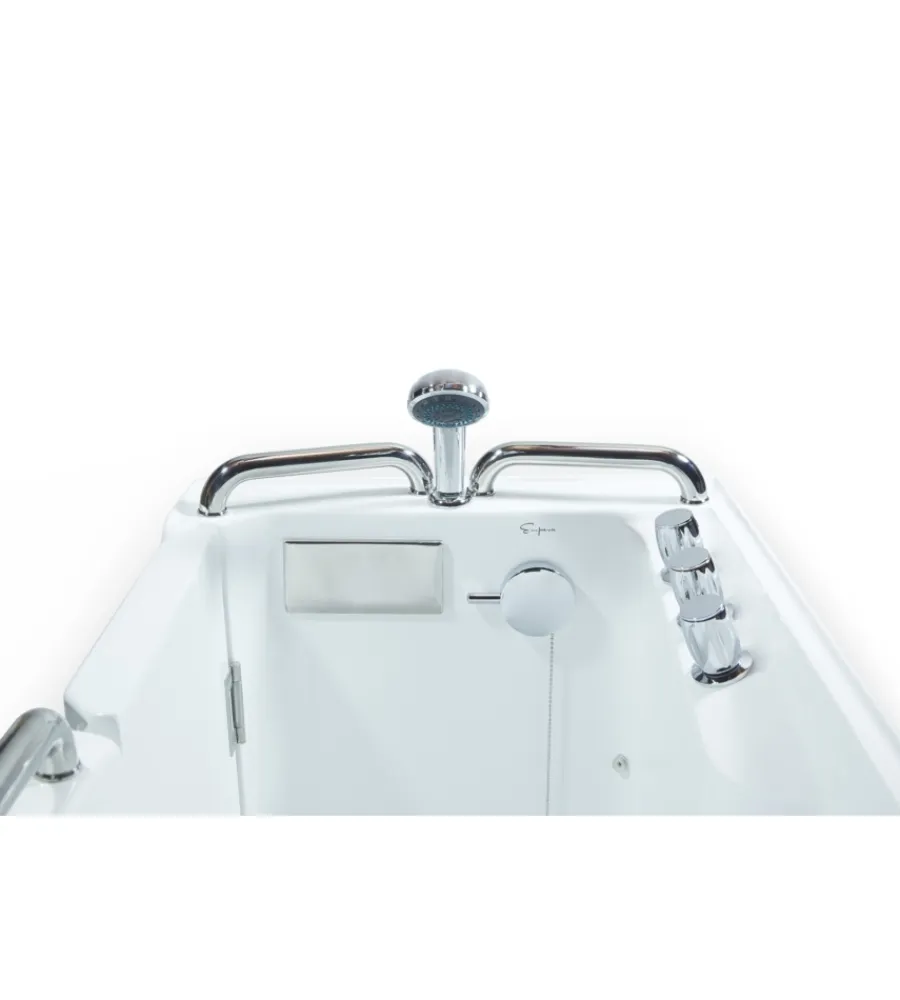 Vasca da bagno con sportello apertura a sinistra 133,4x67,3x101,6 cm Ceramiche E Accessori