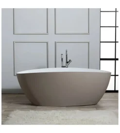 Clearance Vasca da bagno "maggiore" beige, 157x71x56 cm Ceramiche E Accessori