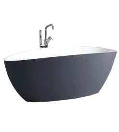 Ceramiche E Accessori- Vasca da bagno "maggiore" grigia, 157x71x56 cm