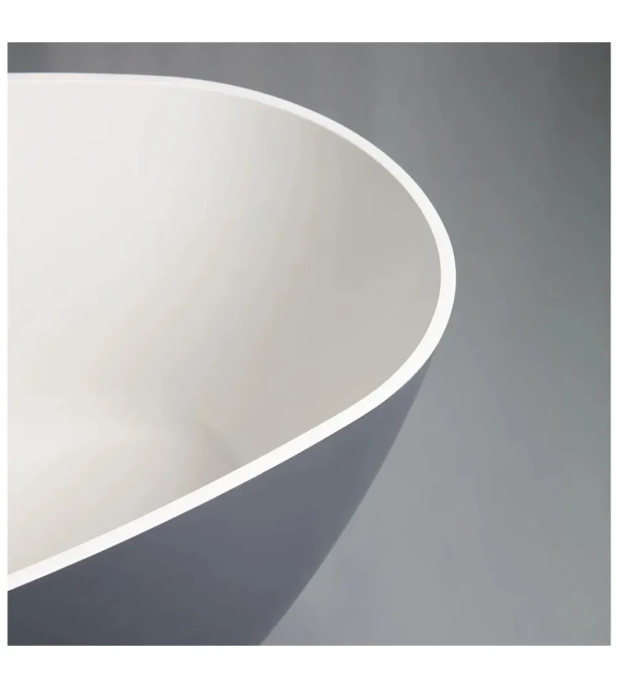 Ceramiche E Accessori- Vasca da bagno "maggiore" grigia, 157x71x56 cm