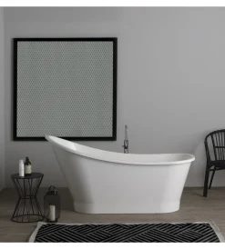 Ceramiche E Accessori|Vasca da bagno "resia" bianca, 159x80x49 cm