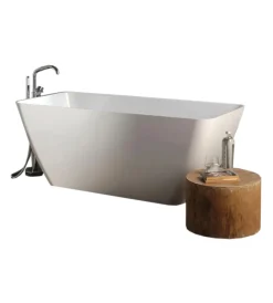 Ceramiche E Accessori|Vasca da bagno "transimeno" bianca, 159x70,5x61,8 cm