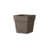 Coltivazione E Cura- Vaso da giardino "casetta save" color cammello, 17 cm