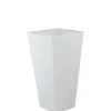 Illuminazione Per Esterno|Vaso da giardino led "geco" bianco 28x28x60 cm, 4w