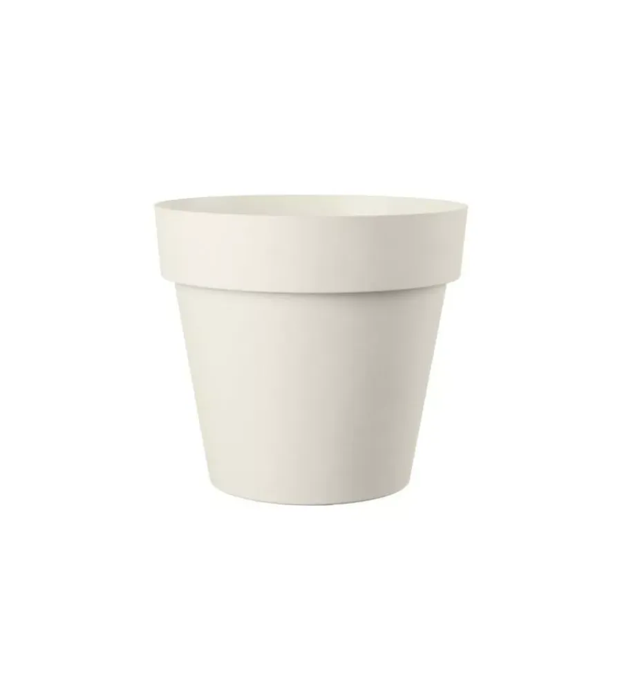 Coltivazione E Cura- Vaso da giardino "like" color bianco, 22 cm