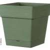 Coltivazione E Cura- Vaso da giardino "quadro save" verde lichene, 17 cm