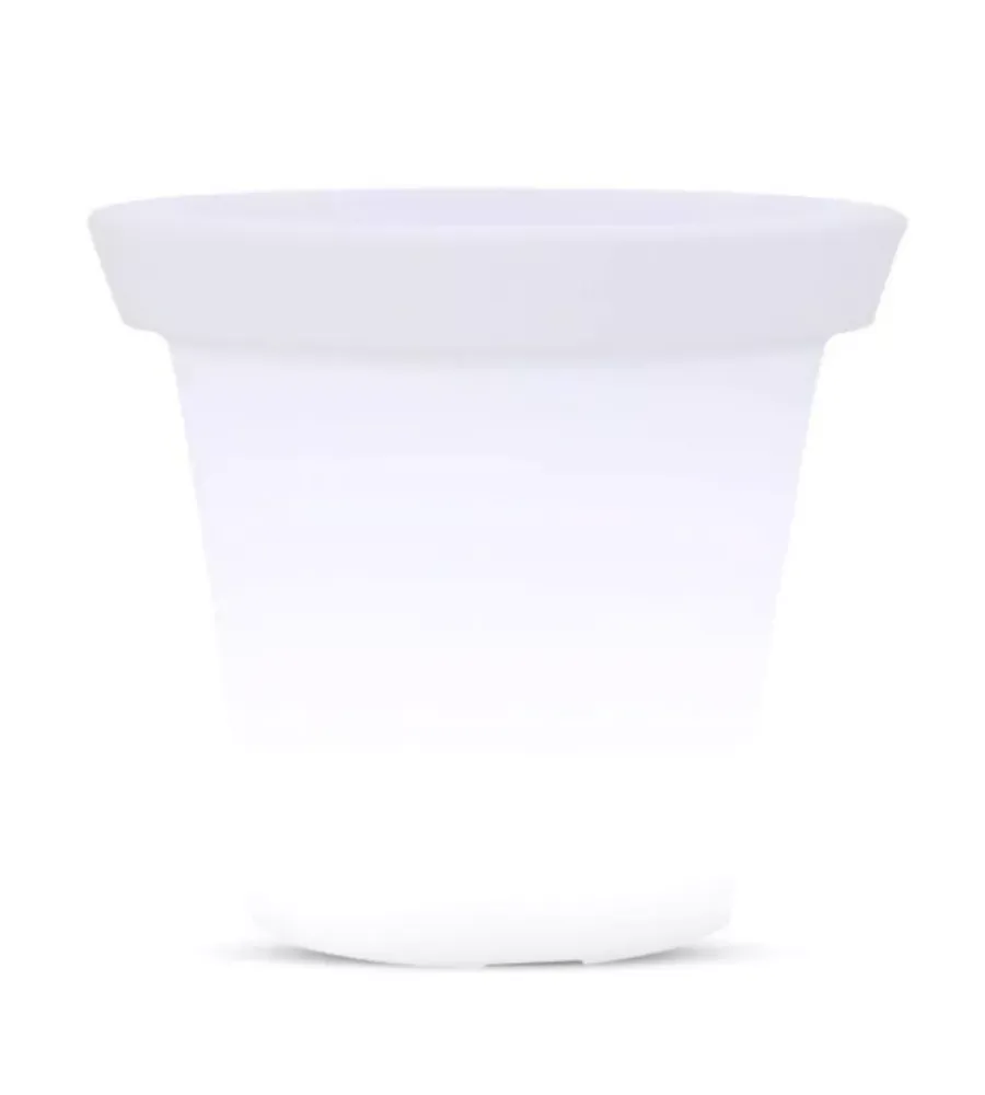 Illuminazione Per Esterno- Vaso decorativo da esterno luminoso led rgb 35,5x32,5 cm