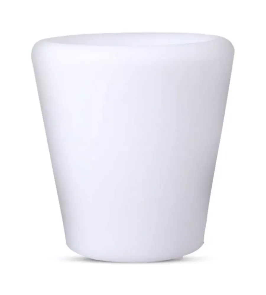 Illuminazione Per Esterno- Vaso decorativo per esterno con illuminazione led rgb 28x29 cm