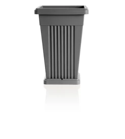 Bama Coltivazione E Cura|Vaso piramide c/sottovaso grigio