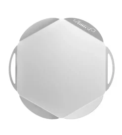 Forni Pizza-Gimetal Vassoio in alluminio con disegno petalo, 33 cm