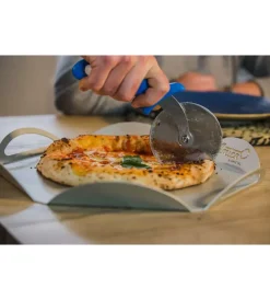 Forni Pizza-Gimetal Vassoio in alluminio con disegno petalo, 33 cm