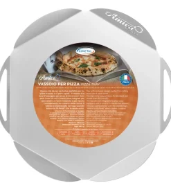 Forni Pizza-Gimetal Vassoio in alluminio con disegno petalo, 33 cm