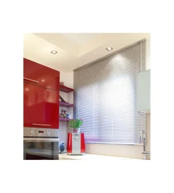 Tessile D'Arredo- Veneziana in alluminio "techno" grigio, 90x160 cm