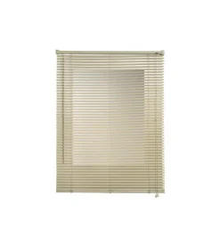 Tessile D'Arredo- Veneziana in vinile tortora con lamelle da 25 mm, 120x160 cm