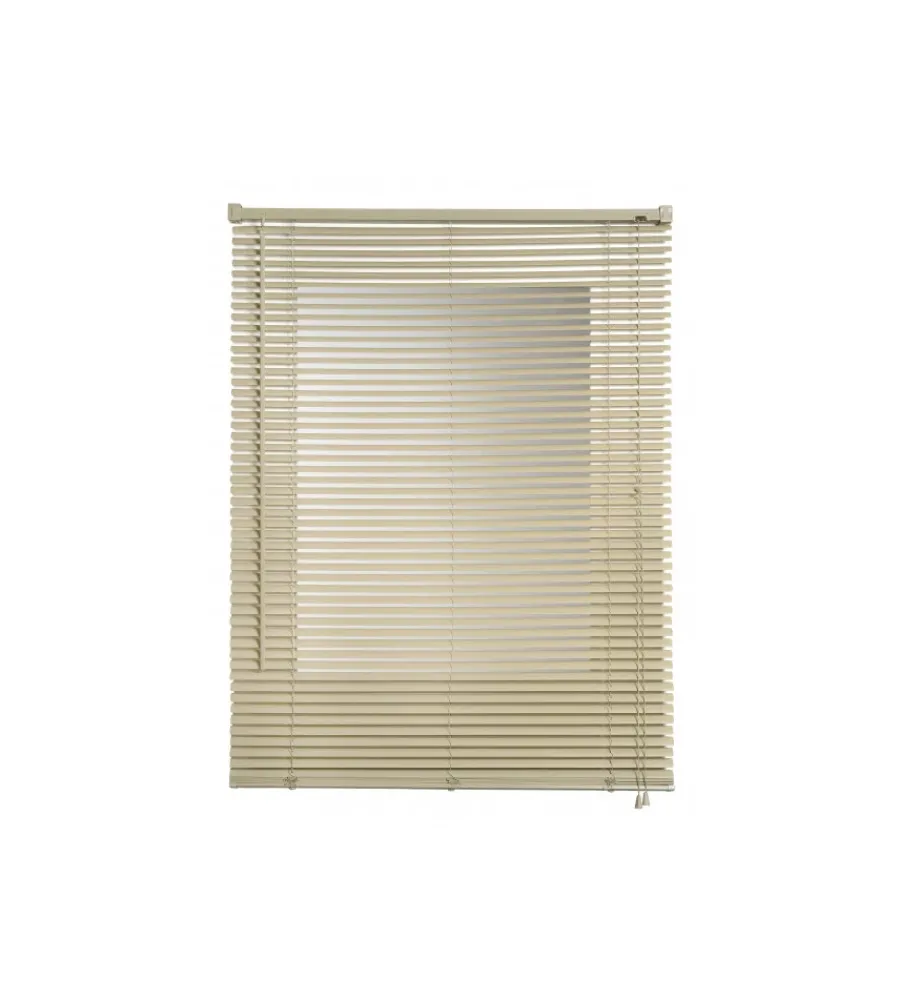 Tessile D'Arredo- Veneziana in vinile tortora con lamelle da 25 mm, 120x160 cm