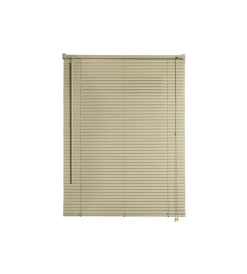 Tessile D'Arredo- Veneziana in vinile tortora con lamelle da 25 mm, 120x160 cm