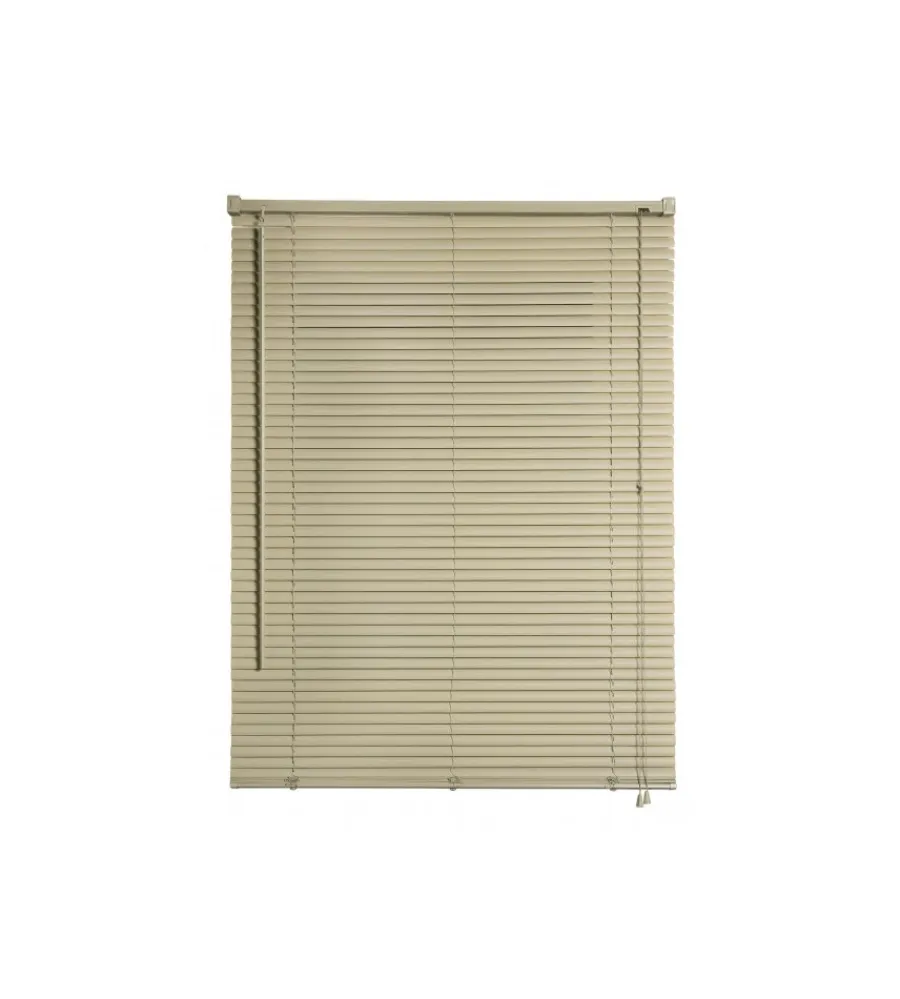 Tessile D'Arredo- Veneziana in vinile tortora con lamelle da 25 mm, 120x160 cm