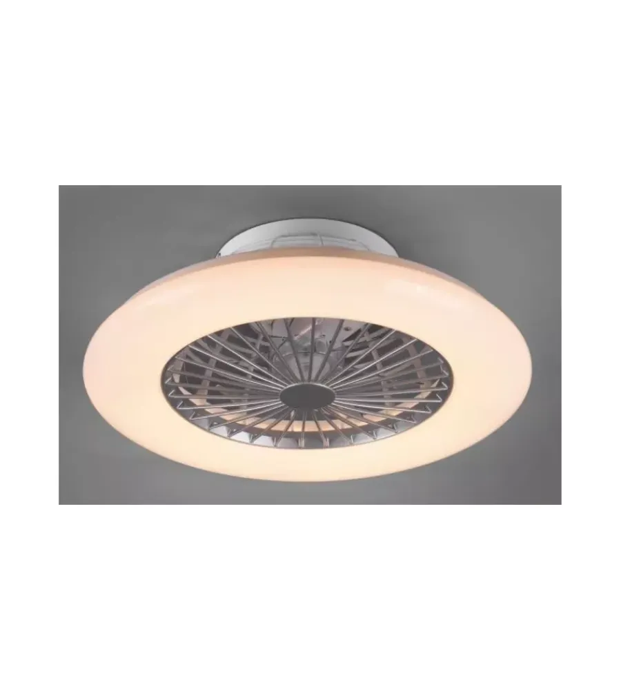 Hot Ventilatore da soffitto "stralsund" con led incluso ø50 cm, 30w Illuminazione Per Interno