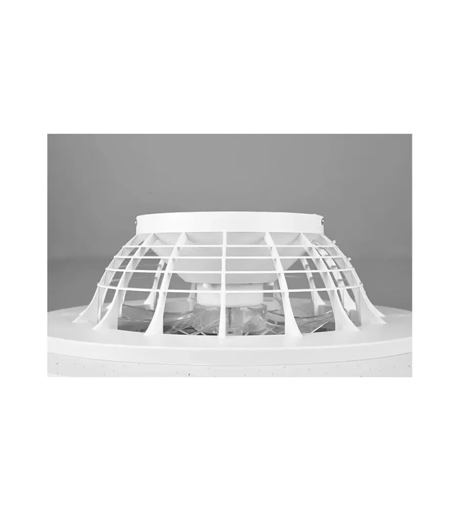 Illuminazione Per Interno- Ventilatore da soffitto "stralsund" bianco con led rgb ø50 cm, 30w