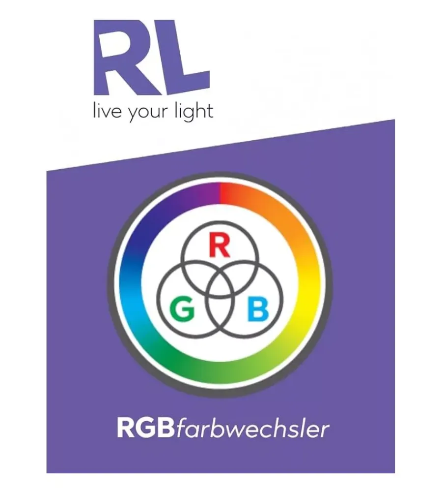 Illuminazione Per Interno- Ventilatore da soffitto "stralsund" bianco con led rgb ø50 cm, 30w