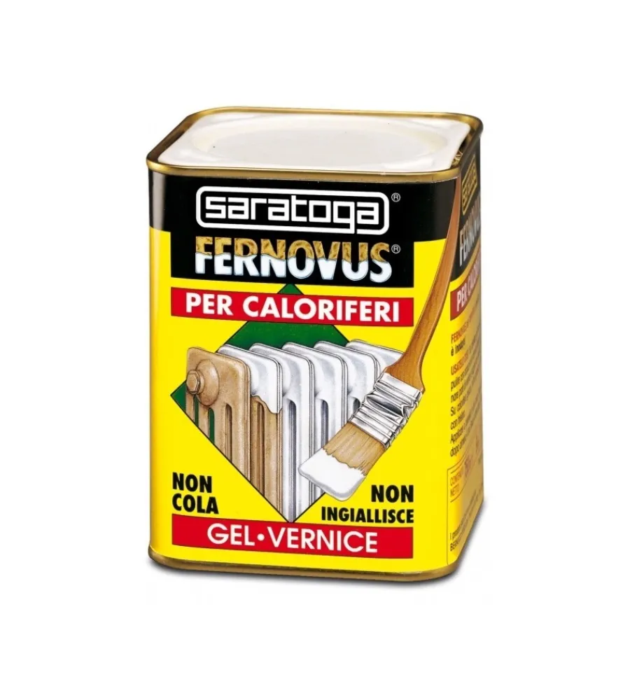 Saratoga Smalti Antiruggine|Vernice gel antiruggine per caloriferi "fernovus" bianco neve 750 ml