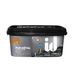 Initiatives Decoration Pitture Decorative|Vernice metallica lavabile  "pure coivre" colore rame - 2 lt