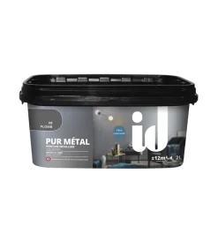 Pitture Decorative-Initiatives Decoration Vernice metallica lavabile  "pure plomb" colore piombo- 2 lt