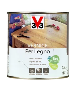 Online Vernice per legno - incolore - incolore brillante - 0,5 litri Flatting E Vernici Legno
