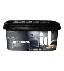 Initiatives Decoration Pitture Decorative|Vernice pittura decorativa loft original effetto cemento, colore grigio - 2 lt