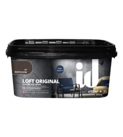Best Vernice pittura decorativa loft original effetto cemento, colore marrone- 2 lt Pitture Decorative