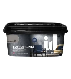 Pitture Decorative-Initiatives Decoration Vernice pittura decorativa loft original effetto cemento, colore grigio - 2 lt