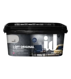 Initiatives Decoration Pitture Decorative|Vernice pittura decorativa loft original effetto cemento, colore grigio - 2 lt